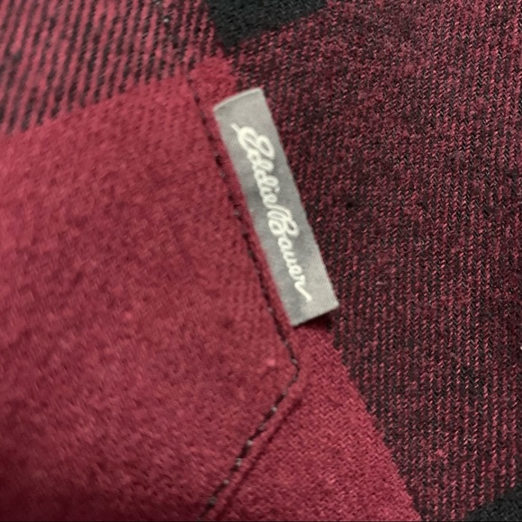 EDDIE BAUER size small Plaid Flannel long sleeve button down shirt - Picture 7 of 8